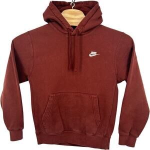 Men's Oxen Brown Nike Sportswear Club Fleece Hoodie Sweatshirt Sz S BV2654-217